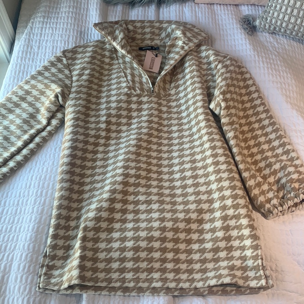 Half zip sweater dress, Missguided, size 6, never worn, tags attached